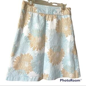 Banana Republic A-Line Floral Print Skirt 8